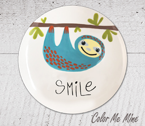 Aspen Glen Sloth Smile Plate