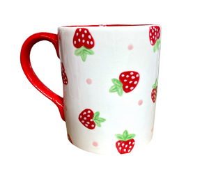 Aspen Glen Strawberry Dot Mug