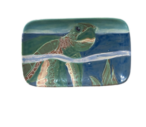 Aspen Glen Swimming Turtle Plate