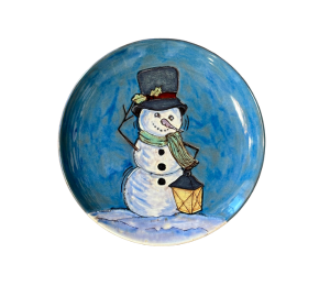 Aspen Glen Rustic Glazed Snowman