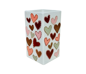 Aspen Glen Quilted Heart Vase